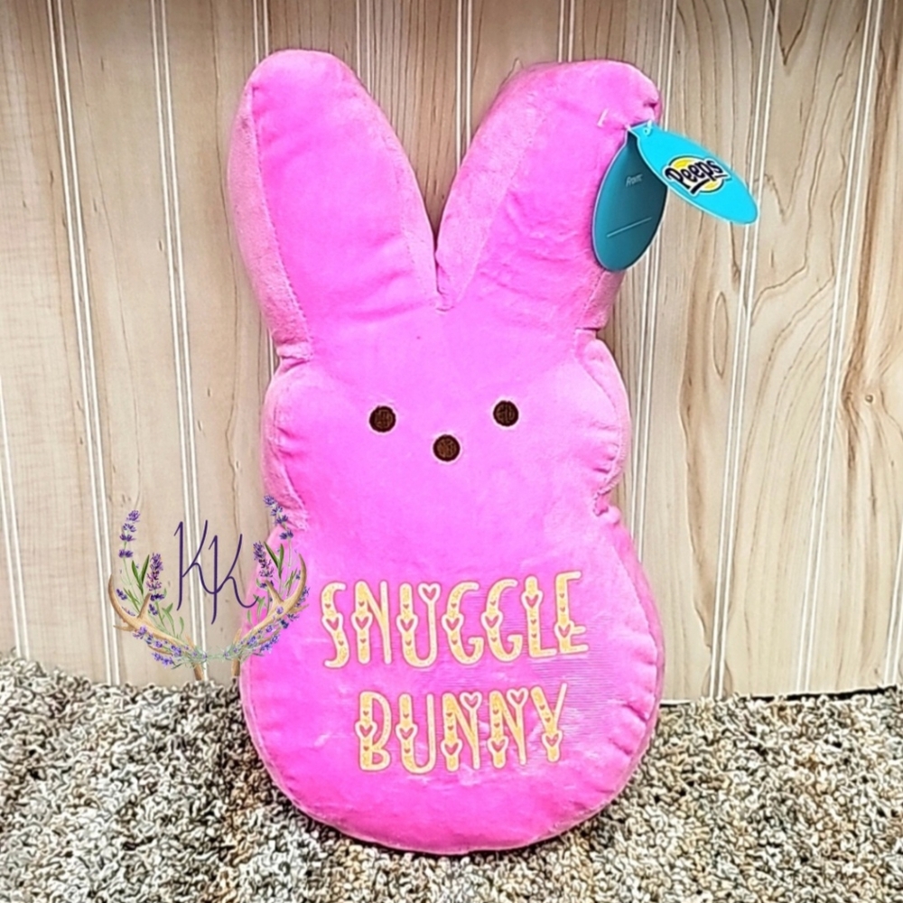 Peeps Plush • Stuffed Bunny • 12"T • Handmade By Me • Personalized • NWT